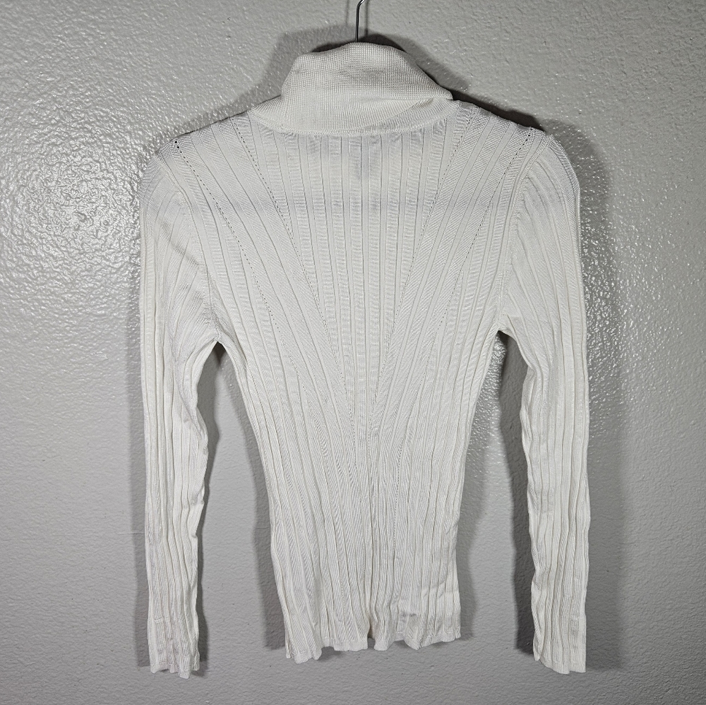 White House Black Market Ribbed Turtleneck Size S - Picture 8 of 13